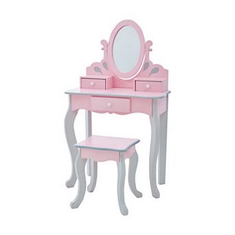 Little Princess Rapunzel Play Vanity Table & Stool 2 pc Set