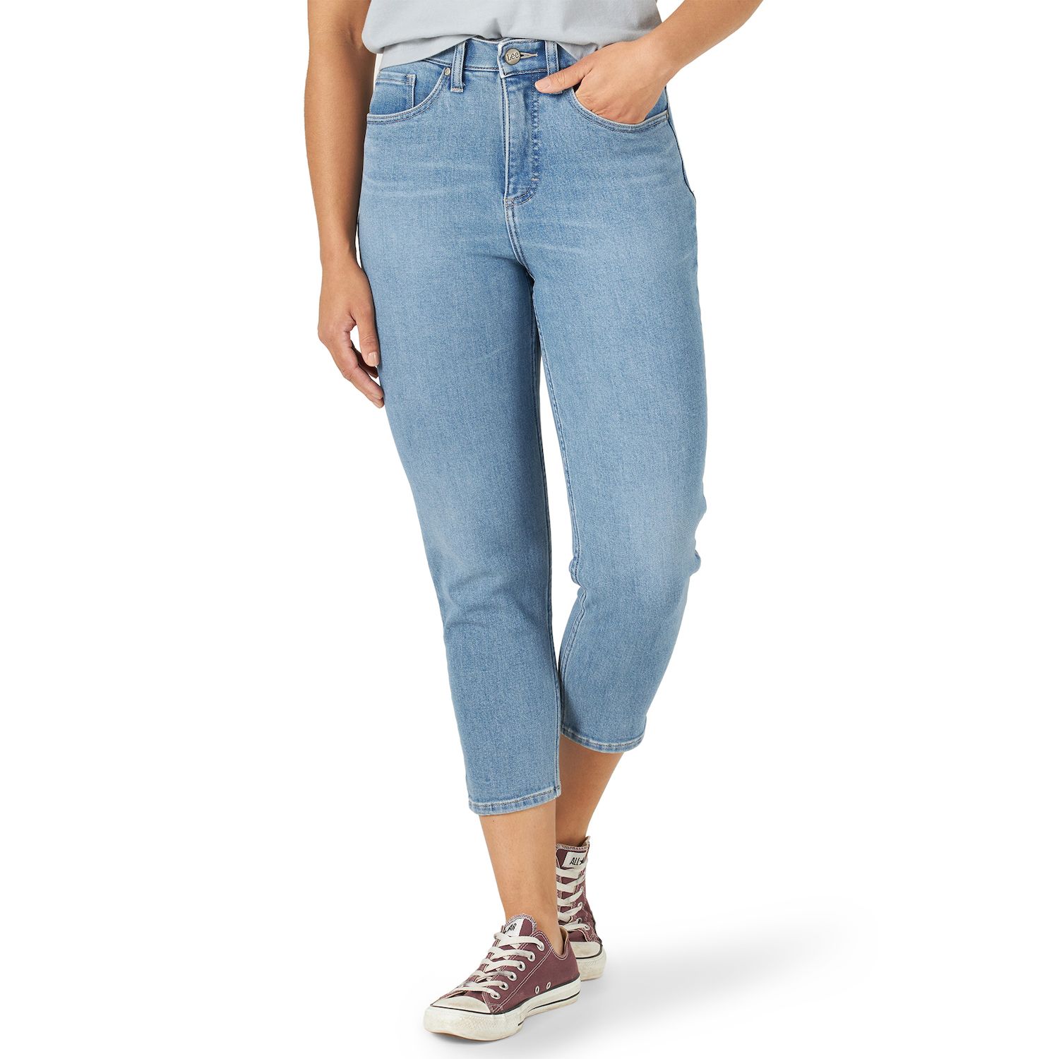 lee relaxed fit capris kohls