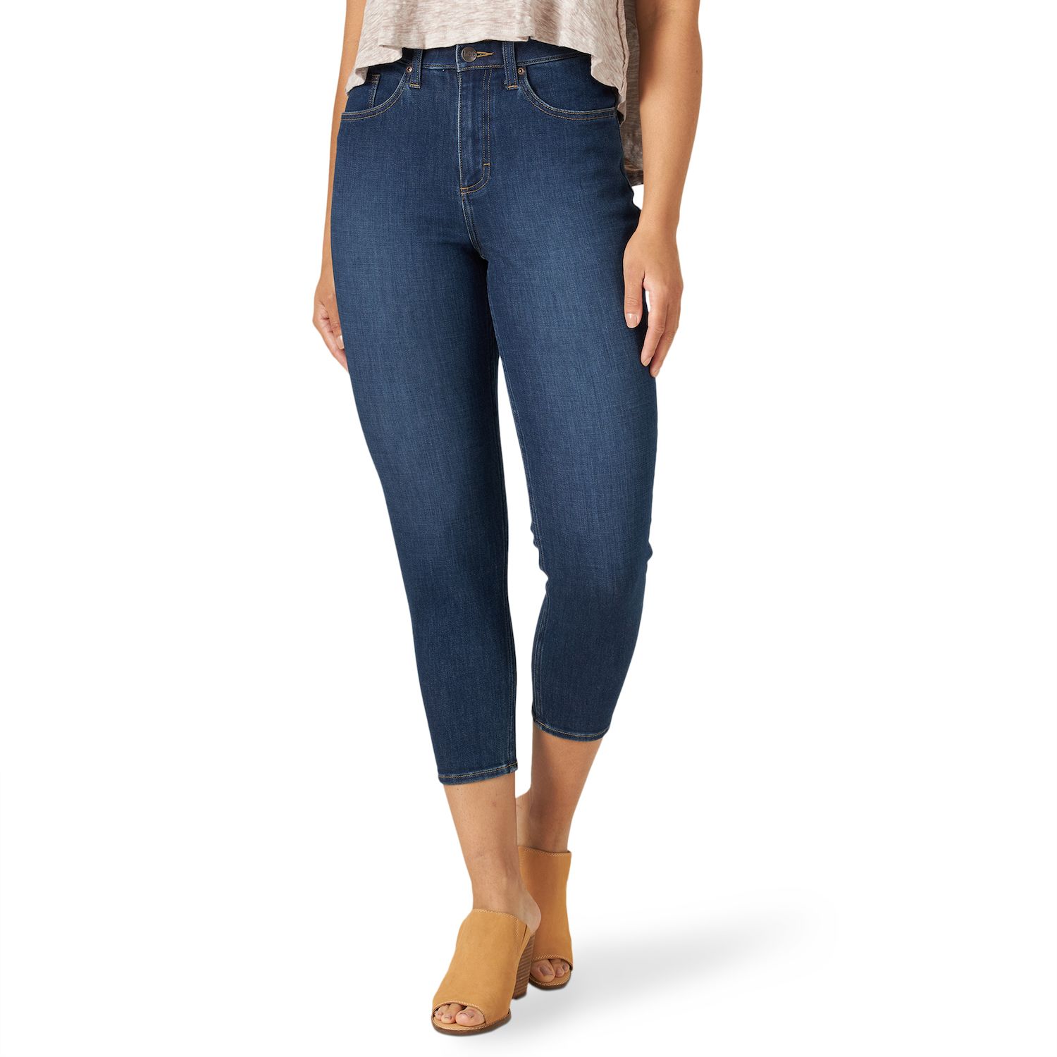 Image for Lee Women's Ultra Lux Tapered Crop Jeans at Kohl's.