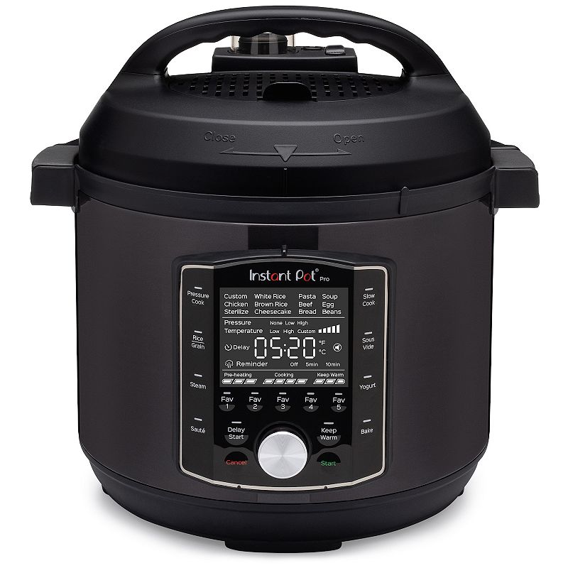 Instant Pot Pro 8-qt. Multi-Use Pressure Cooker, Grey, 8 QT