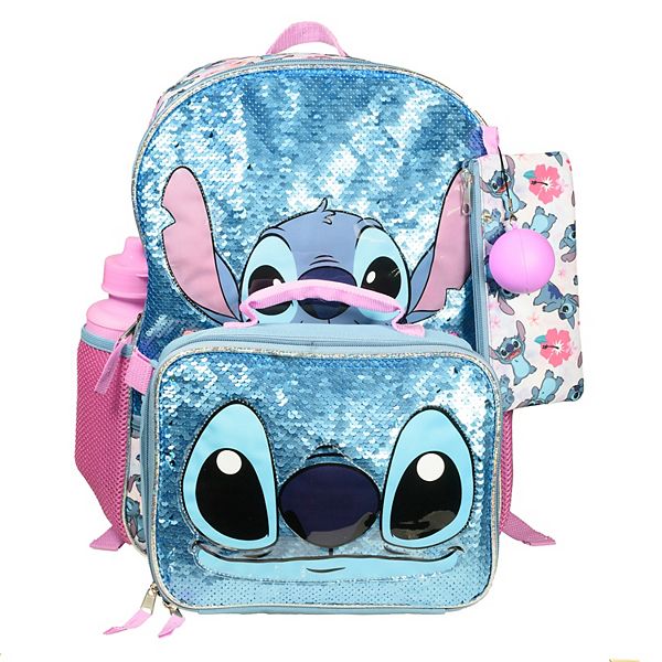 Disney's Lilo & Stitch 5 Piece Backpack & Lunch Box Set