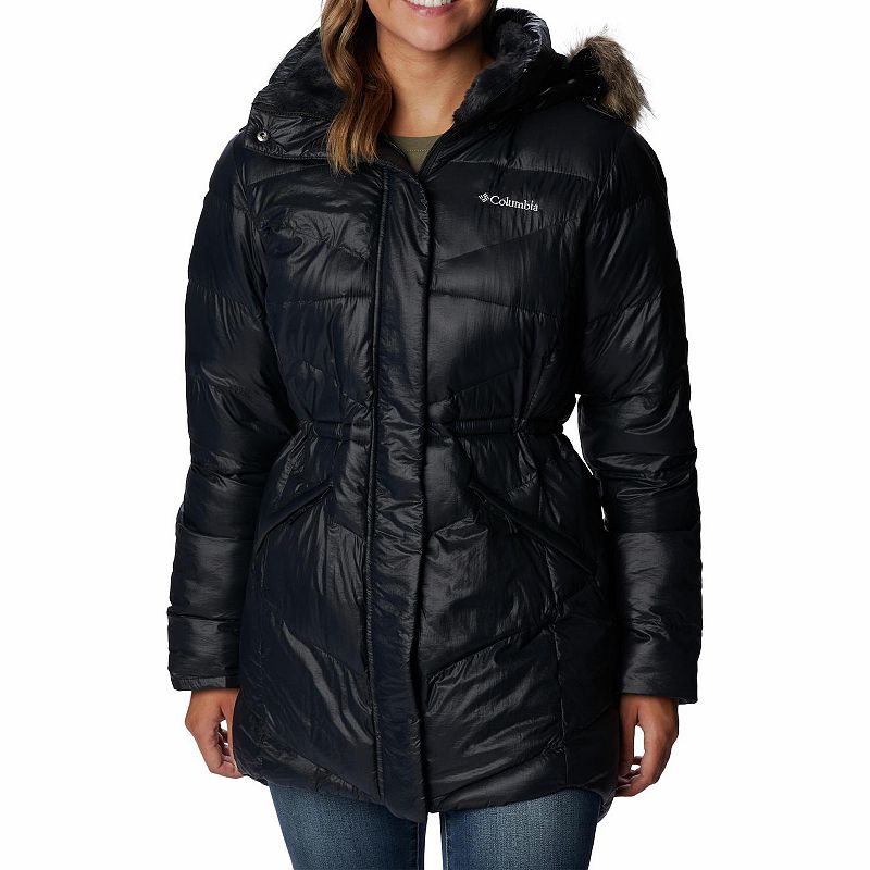 Womens Columbia Peak To Park II Faux-Fur Hood Insulated Jacket, Size: Larg