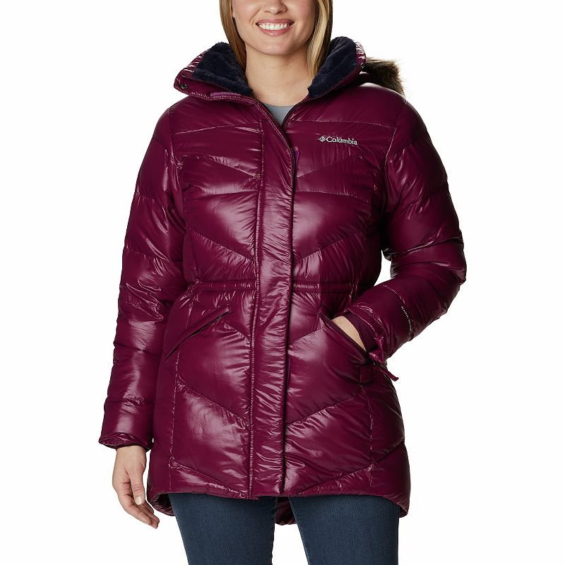 Womens Columbia Peak To Park II Faux-Fur Hood Insulated Jacket, Size: Smal