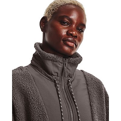 2024 Medium Under Armour Womens Legacy Sherpa Zip-Up