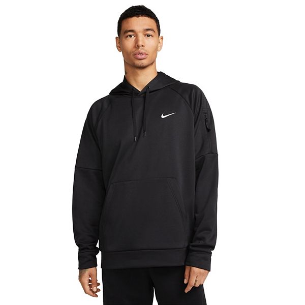 Men's Nike Therma-FIT Pullover Fitness Hoodie - Black (S)