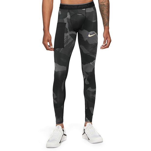 Nike Pro Printed Men's 3/4 Camo Leggings Training Gym Camo