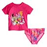 Toddler Girl Disney Minnie Mouse & Daisy Duck Rashguard & Bikini Bottoms Swimsuit Set by Jumping Beans®