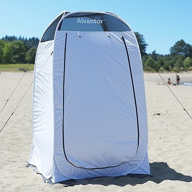 Alvantor Shower Tent Privacy Pop Up Camping Dressing Portable Shelter Teflon Coating