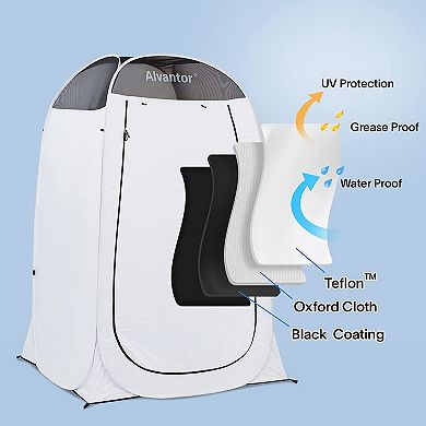 Alvantor Shower Tent Privacy Pop Up Camping Dressing Portable Shelter Teflon Coating