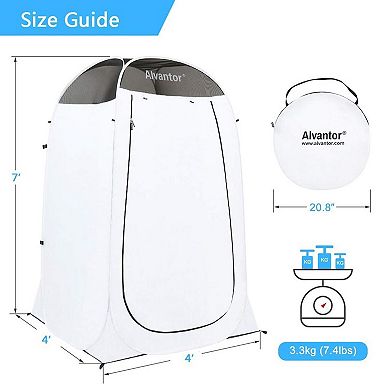 Alvantor Shower Tent Privacy Pop Up Camping Dressing Portable Shelter Teflon Coating