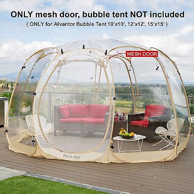 Alvantor Mesh Door for Bubble Tent Canopy Gazebo for Air Ventilation