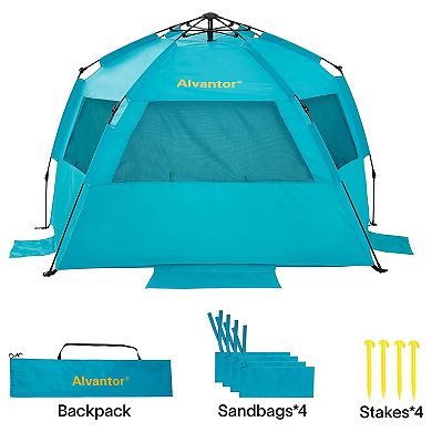 Alvantor Automatic Pop Up UPF 50+ Sun Shade Beach Tent