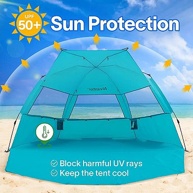 Alvantor Automatic Pop Up UPF 50+ Sun Shade Beach Tent