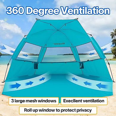 Alvantor Automatic Pop Up UPF 50+ Sun Shade Beach Tent