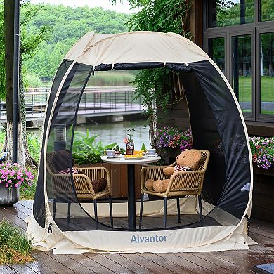 Alvantor Pop Up Screen Tent Camping Tent Canopy Gazebo 6'x6'