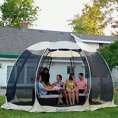 Alvantor Pop Up Screen Tent Camping Tent Canopy Gazebo 12'x12'