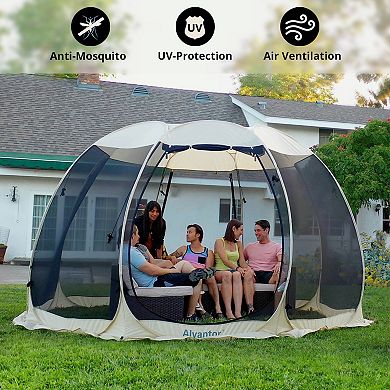 Alvantor Pop Up Screen Tent Camping Tent Canopy Gazebo 12'x12'