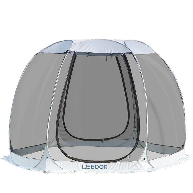 Alvantor Pop Up Screen Tent Camping Tent Canopy Gazebo 10x10, Grey, 10X10