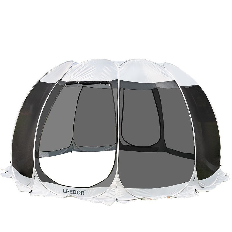 Alvantor Pop Up Screen Tent Camping Tent Canopy Gazebo 15x15, Grey, 15X15