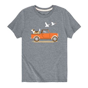 Boys 8-20 Dog In Truck Graphic Tee