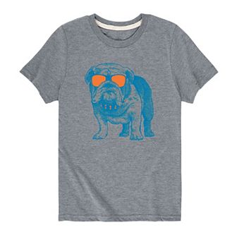 Boys 8-20 Bulldog Sketched Graphic Tee