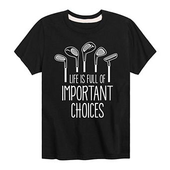 Boys 8-20 Important Choices Graphic Tee