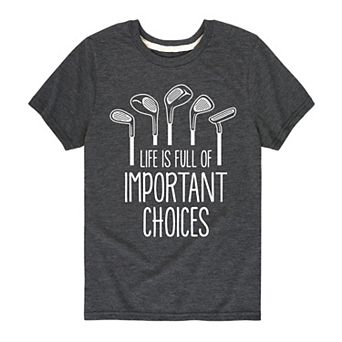Boys 8-20 Important Choices Graphic Tee