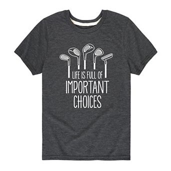 Boys 8-20 Important Choices Graphic Tee