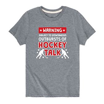 Boys 8-20 Hockey Talk Graphic Tee