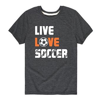Boys 8-20 Live Love Soccer Graphic Tee