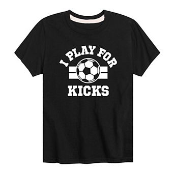 Boys 8-20 I Play For Kicks Graphic Tee