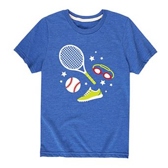 Boys 8-20 Scattered Sports Graphic Tee