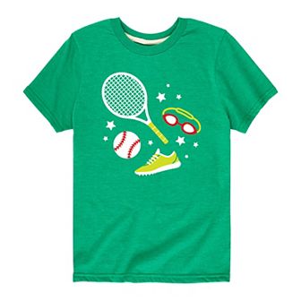 Boys 8-20 Scattered Sports Graphic Tee