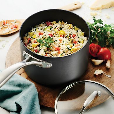 Tramontina 3-qt. Hard-Anodized Aluminum Covered Sauce Pan