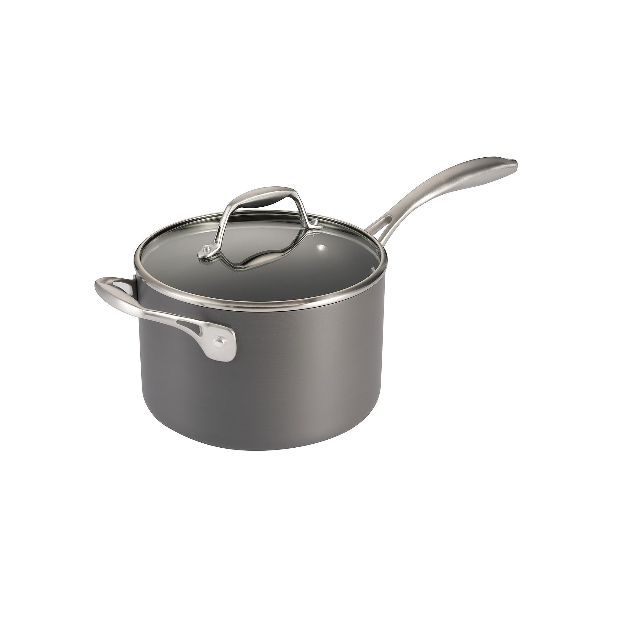 Tramontina 4-qt. Hard-Anodized Aluminum Covered Sauce Pan, Gray