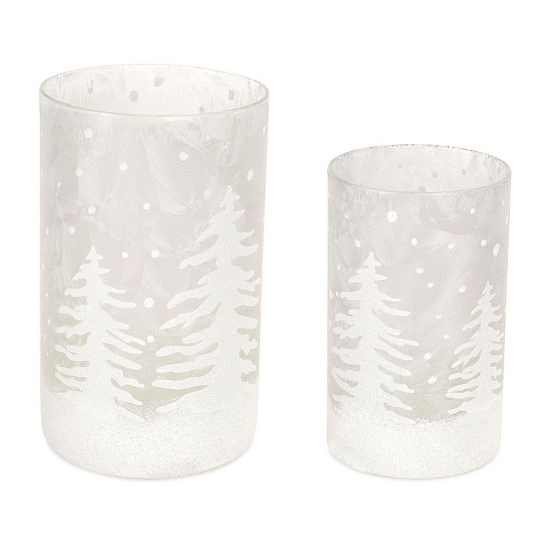 30407964 Winter Trees Candle Holder Table Decor 4-piece Set sku 30407964