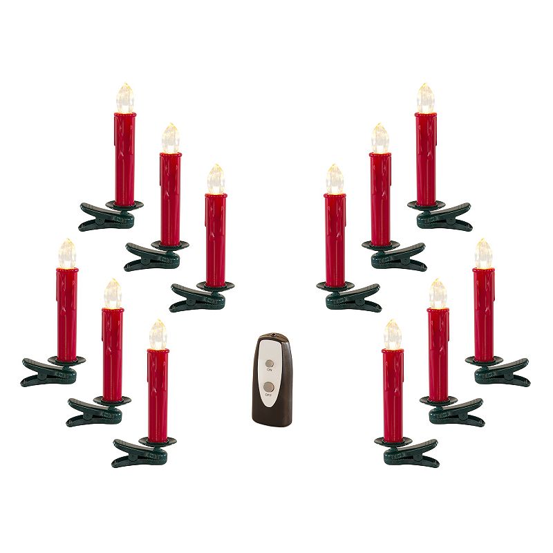 LED Red Clip-On Taper Candle