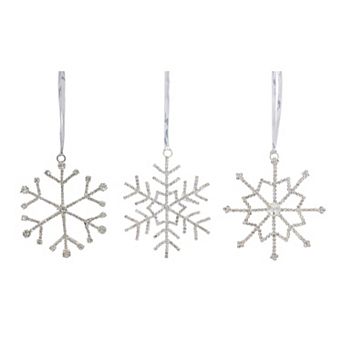 Jeweled Snowflake Wall Decor 12 pc Set