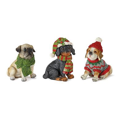 Winter Dog Table Decor 12-piece Set