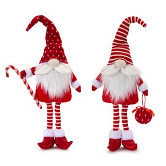 Melrose Mustache Elf Decor 2 pc Set
