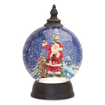 Melrose Santa in Sleigh Snow Globe