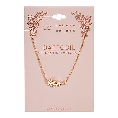 LC Lauren Conrad Daffodil Horizontal Pendant Necklace