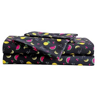 Betsey Johnson Printed Sheet Set with Pillowcases