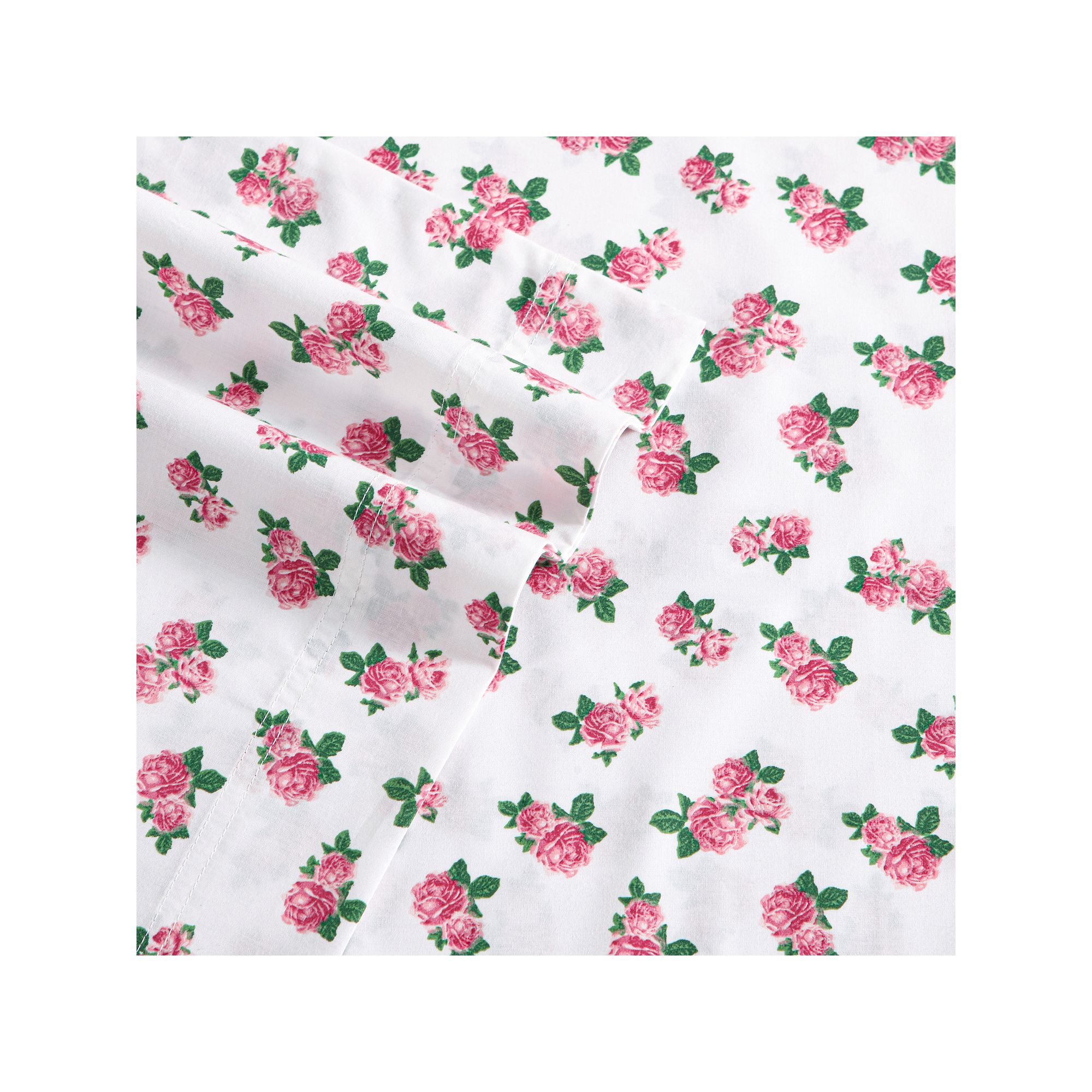 Betsey Johnson Printed Sheet Set with Pillowcases, Roses