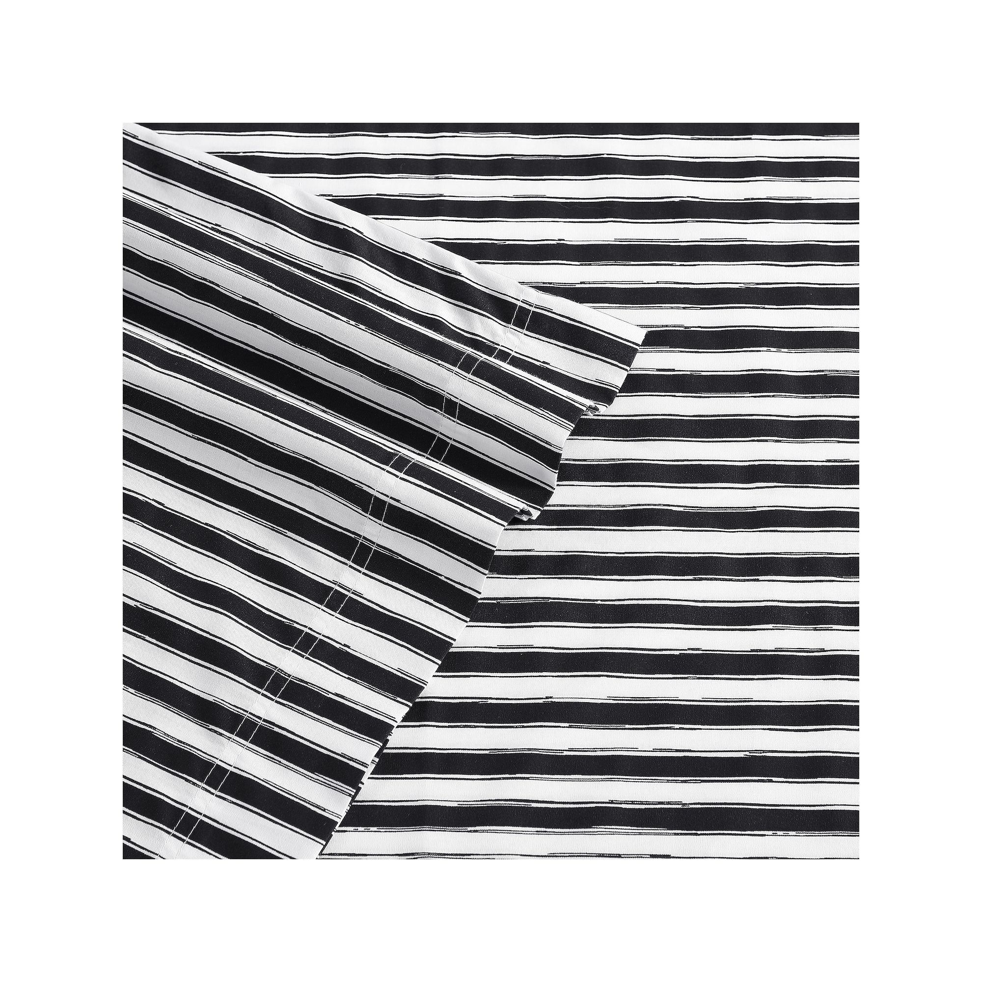 Betsey Johnson Printed Sheet Set with Pillowcases, Black