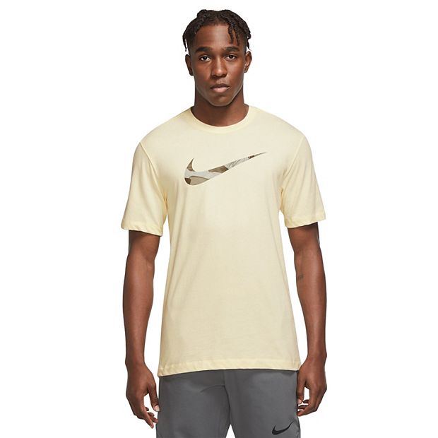 Men s Nike Dri FIT Camo Swoosh Training Tee