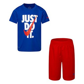 Boys 4-7 Nike "Just Do It." Graphic Tee & Mesh Shorts Set