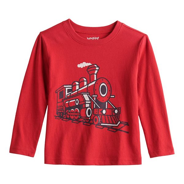 Toddler Boy Jumping Beans® Long Sleeve Train Graphic Tee