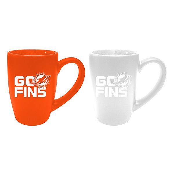 Lids Miami Dolphins 16oz. Etched Cafe Mug