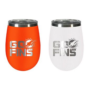 Miami Dolphins Wine Tumbler Set